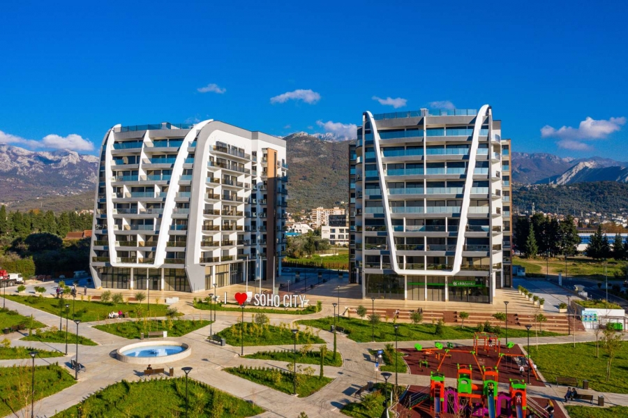 Prostran jednosoban stan u kompleksu Soho City u Baru